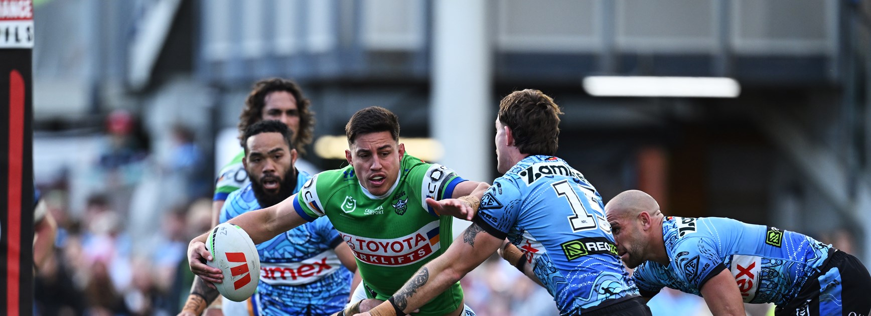 Sharks can't catch Canberra at home