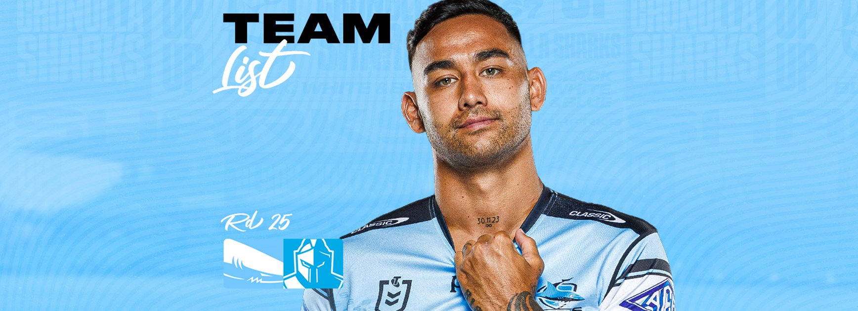 NRL Team List: Round 25 v Titans