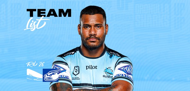 NRL Team List: Round 26 v Eels