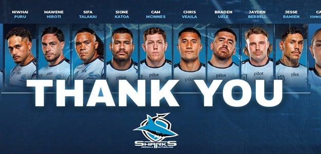 ‘I’ll always have a lot of love for this club’: Sharks farewell departing players