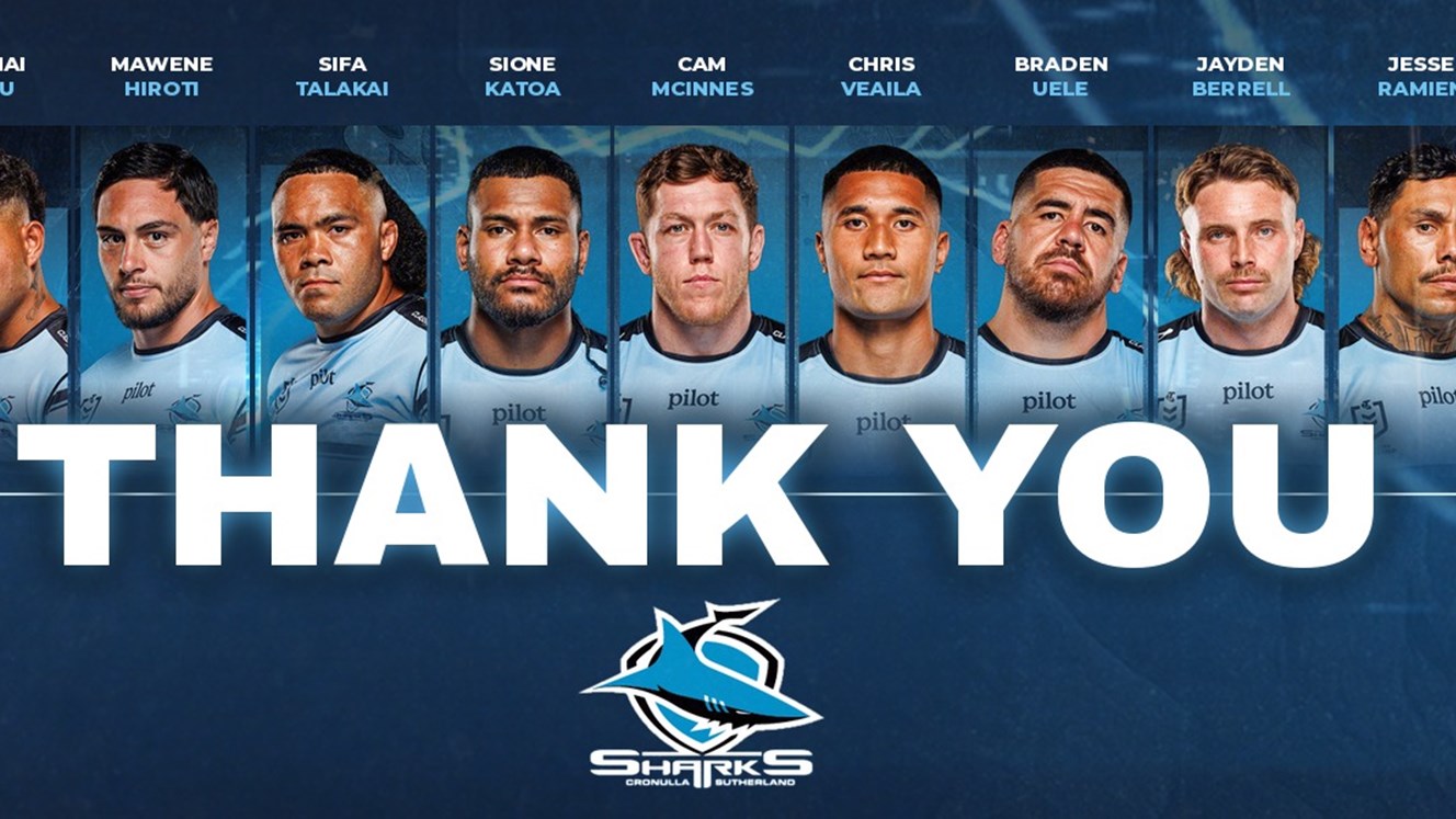 ‘I’ll always have a lot of love for this club’: Sharks farewell departing players