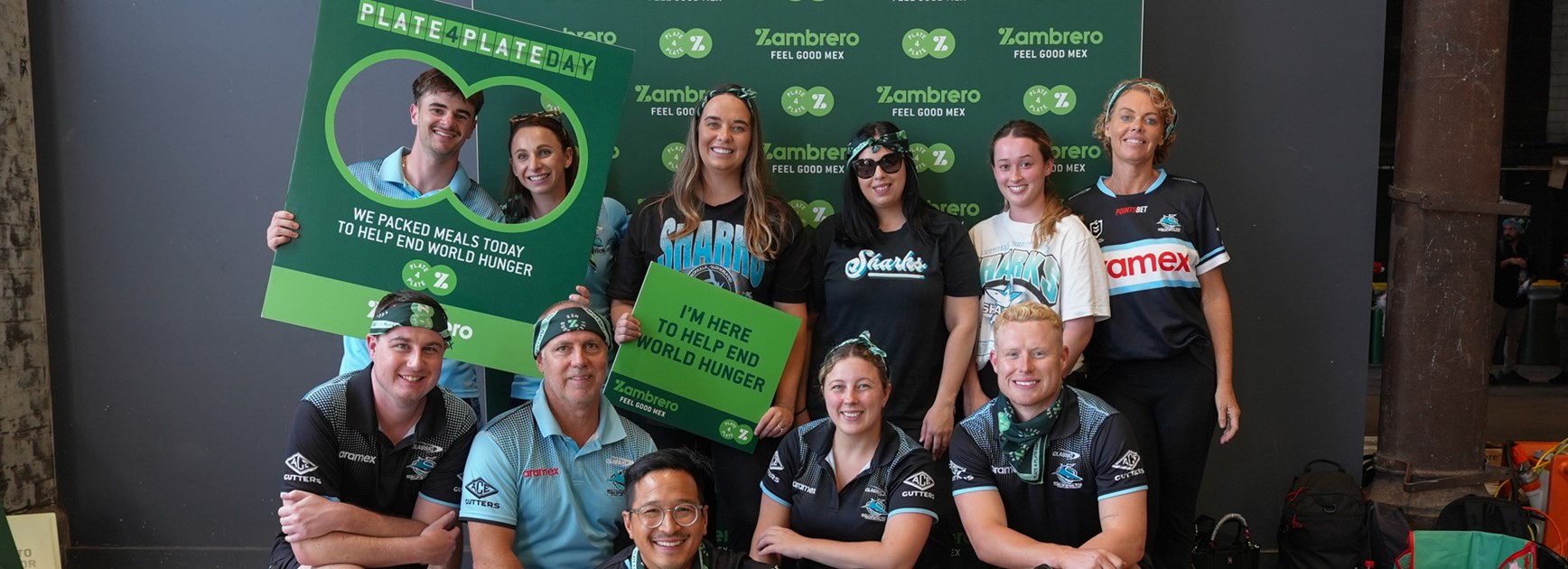 Sharks stepping up for Zambrero's Plate 4 Plate Day